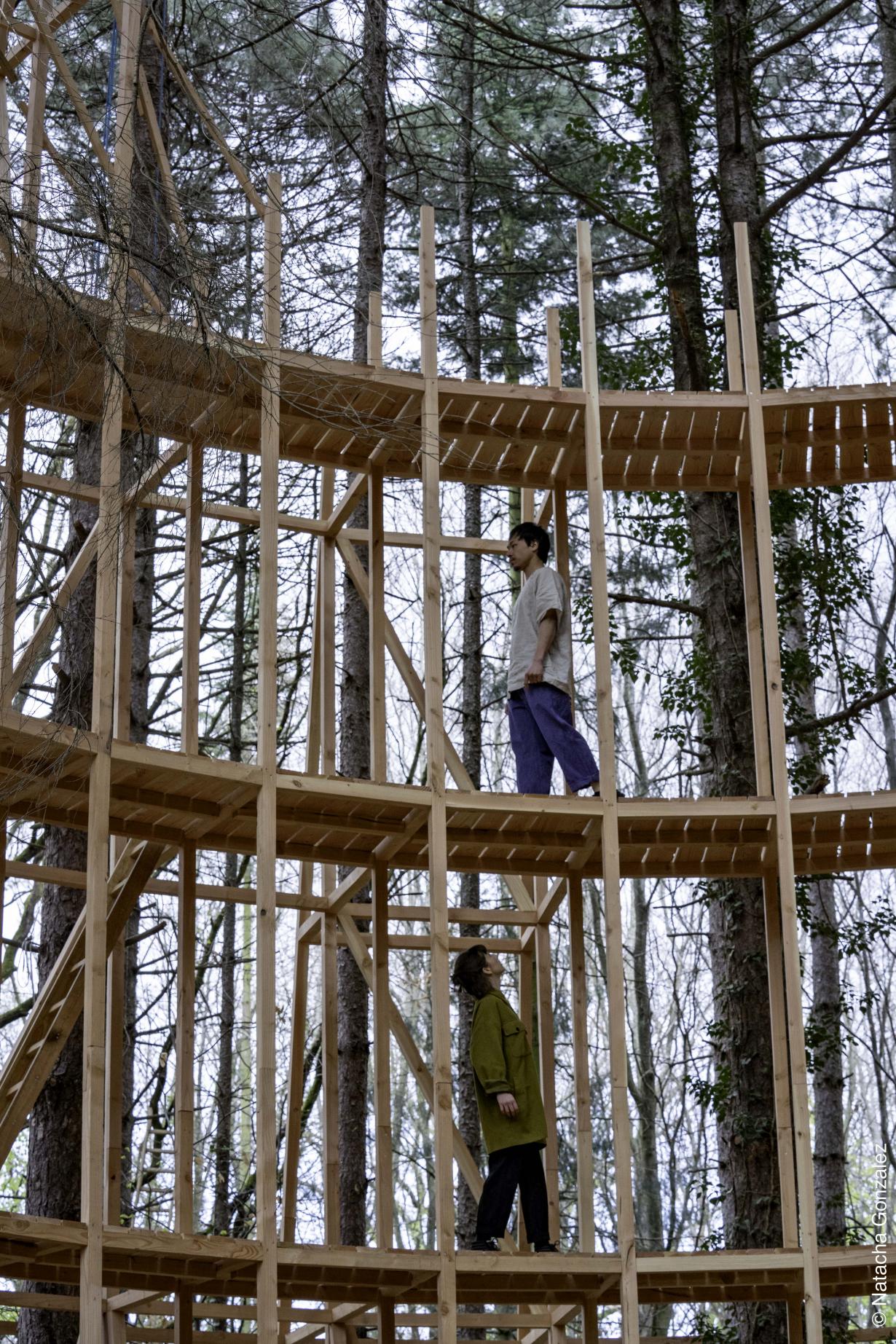 Jean-Yves Phuong et Jeanne Stuart, forêt régionale de Bondy © Natacha Gonzalez