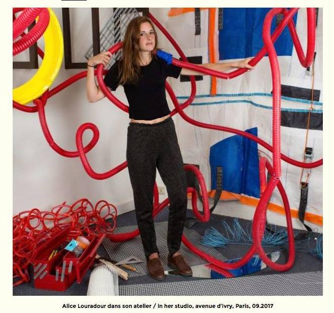 Portrait Alice Louradour dans son atelier.