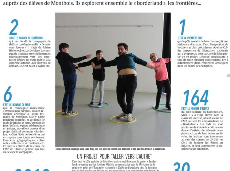 Borderland* dans l'Union-l'Ardennais du 7 mars 2018