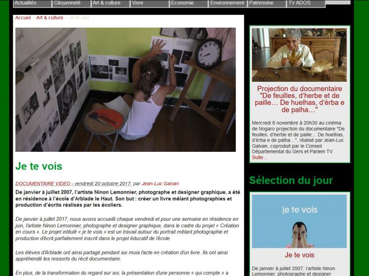 Je te vois sur ParlemTV