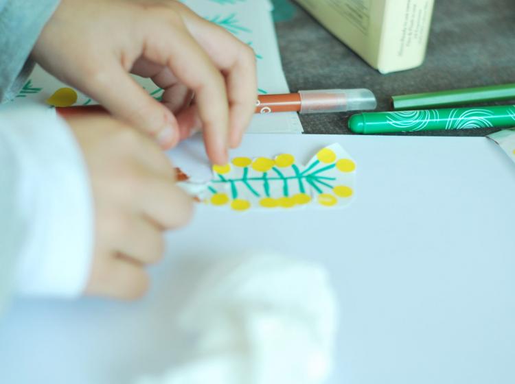 DESSINS D’ENFANTS : Graphique mimosa