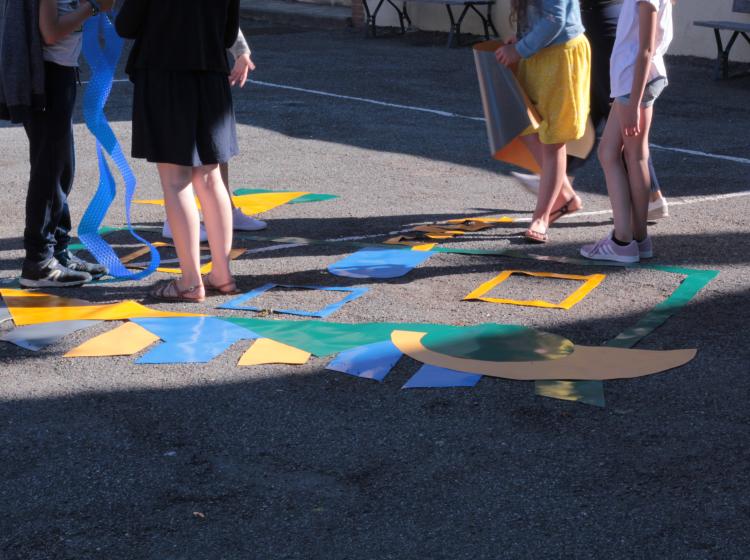 jeu de formes au sol
