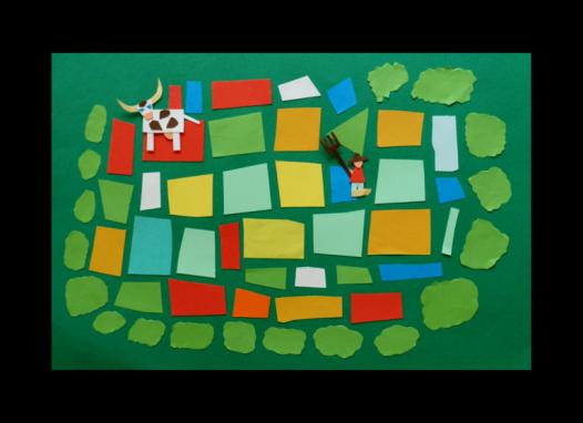 La carte découpée du village d'Aromas
