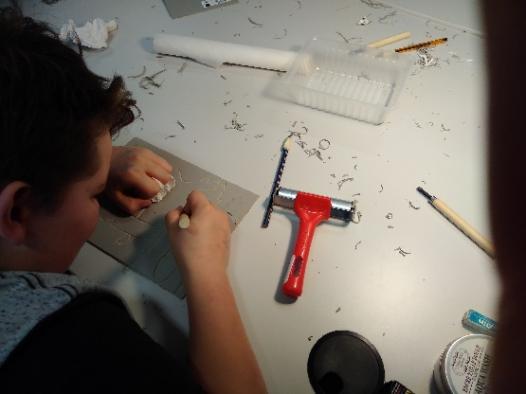 atelier lino gravure
