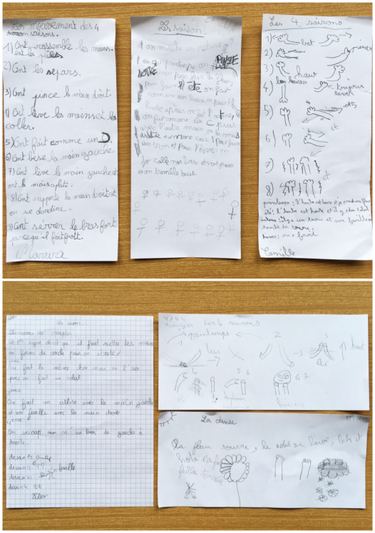 texte école feuilles