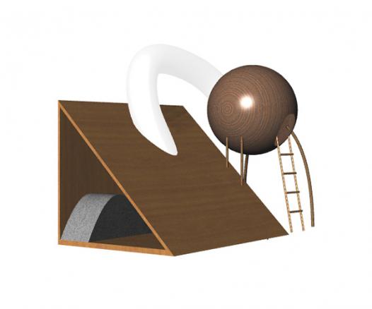 modélisation 3D cabane enfant