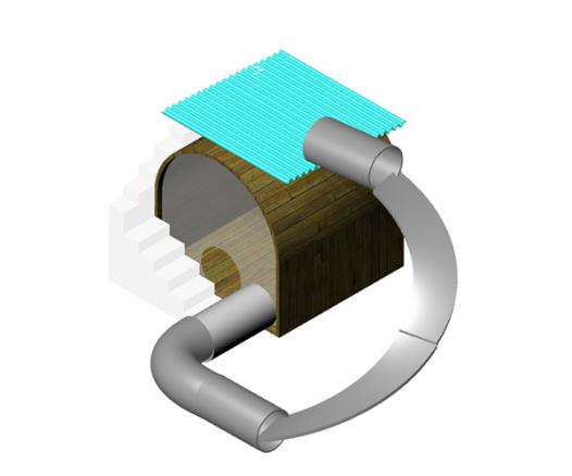 modélisation 3D cabane enfant