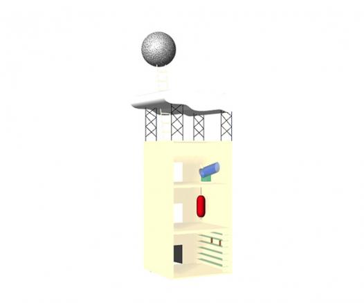 modélisation 3D cabane enfant