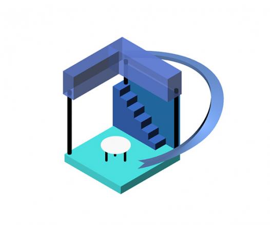 modélisation 3D cabane enfant