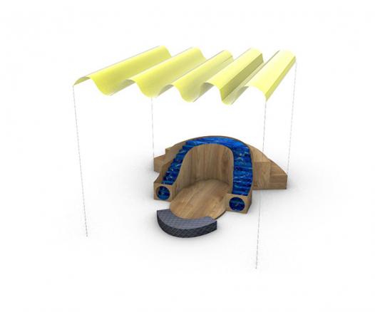 modélisation 3D cabane enfant