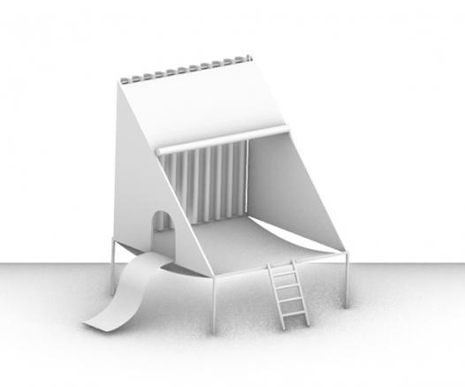 modélisation 3D cabane enfant