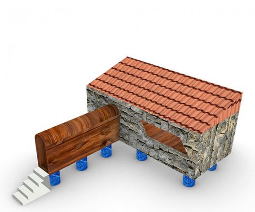 modélisation 3D cabane enfant