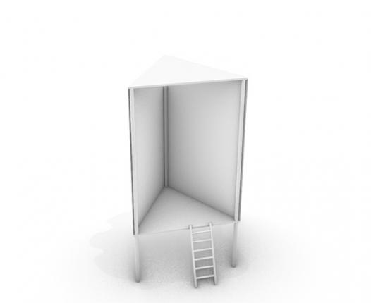 modélisation 3D cabane enfant