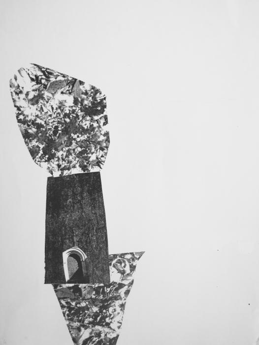 collage mansigné création en cours