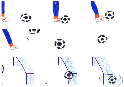 animation table lumineuse foot ballon shoot