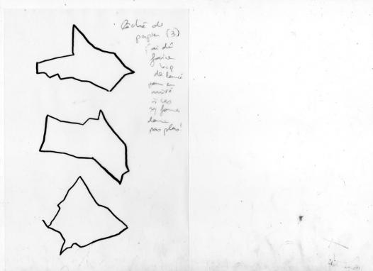 images obtenues par lancé de morceaux de papier