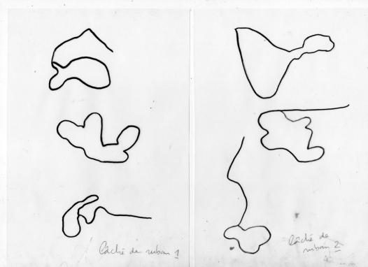 images obtenues par lâché d'un ruban