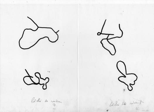 images obtenues par lâché d'un ruban