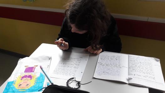 Line qui écrit