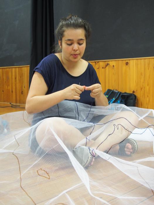 en plein broderie