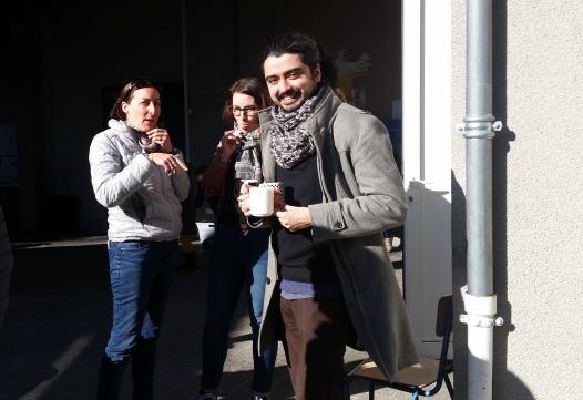 Rencontre avec Marjo (à gauche) et Claire (à droite)