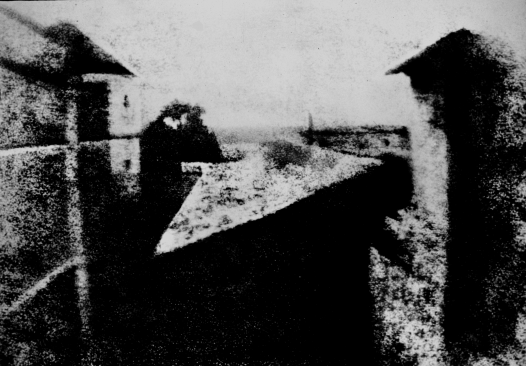 Le Point de vue du Gras, 1826, Nicéphore Niépce