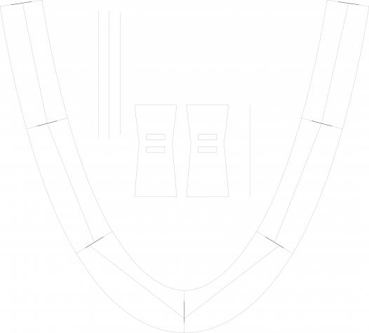 plan de banc courbe (V)