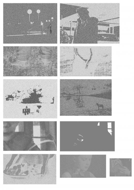 ensemble d'images en noir et blanc