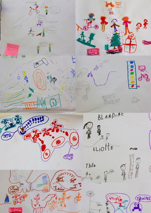plusieurs dessins d'enfants 