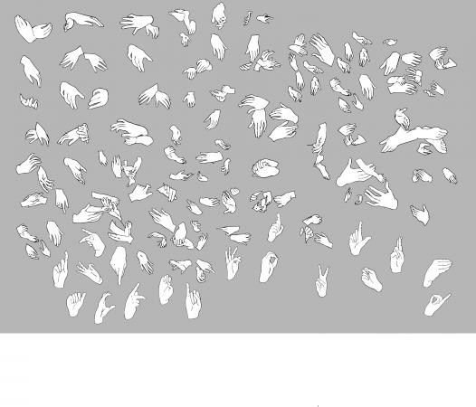 dessins de mains