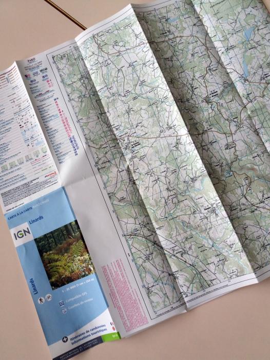 La carte IGN de Linards