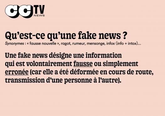 Qu'est-ce qu'une "fake news" ?