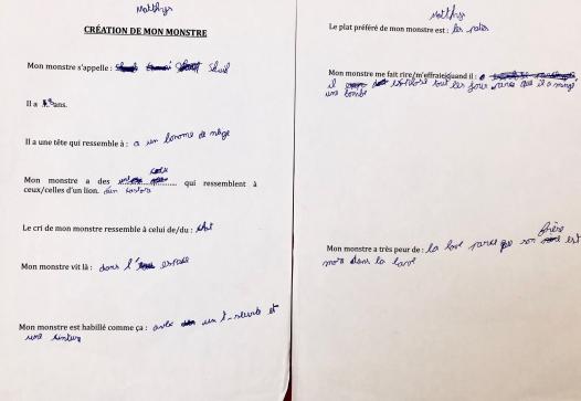 fiche d'identité