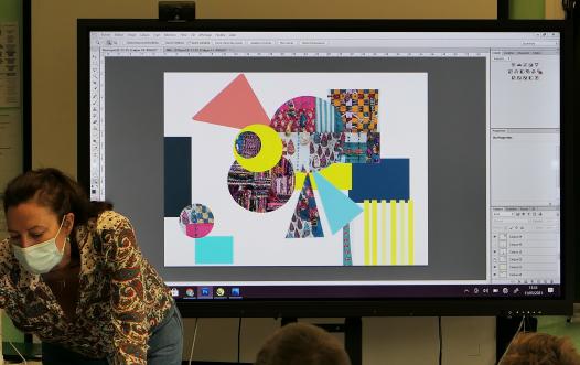 l'oeuvre se dessine petit à petit