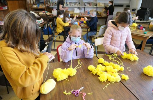 on fait des pompons