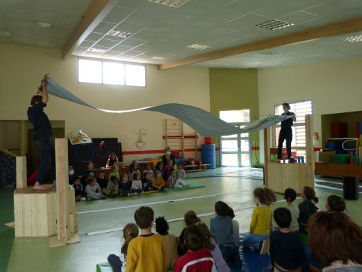 Diffusion dans la salle de motricité 