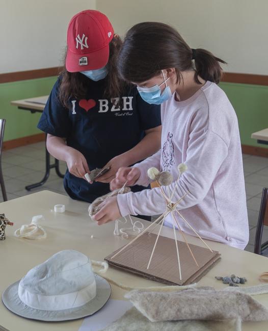 Maquettage en groupe 