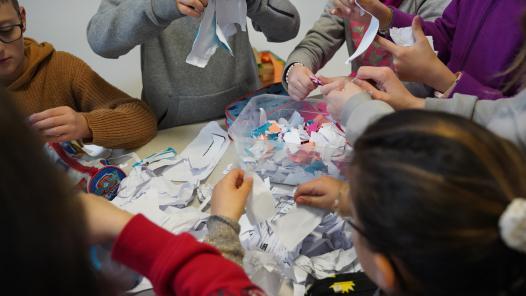 Fabrication de papier recyclé