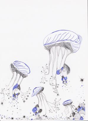 Dessin 2 de ma série de dessin en cours " Métamorphoses"