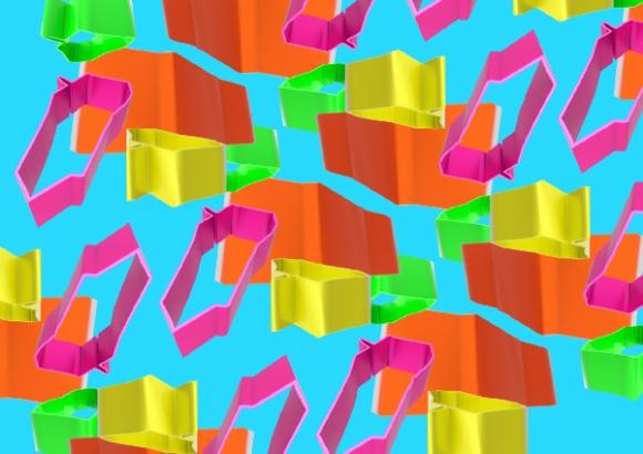 Les motifs réalisés par Camille à partir des formes de son image.