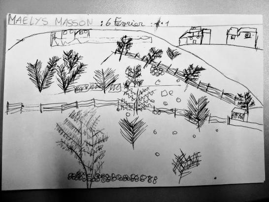 Dessiner depuis la cour
