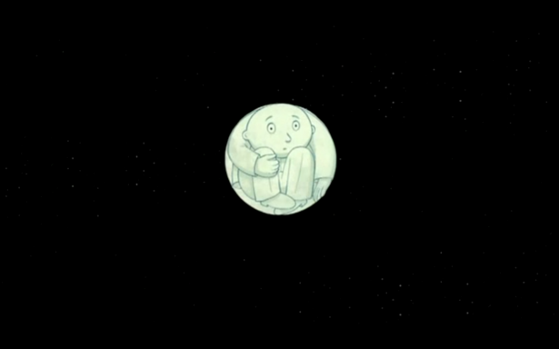 On regarde le film d’animation de Tomi Ungerer, les enfants sont captivés.