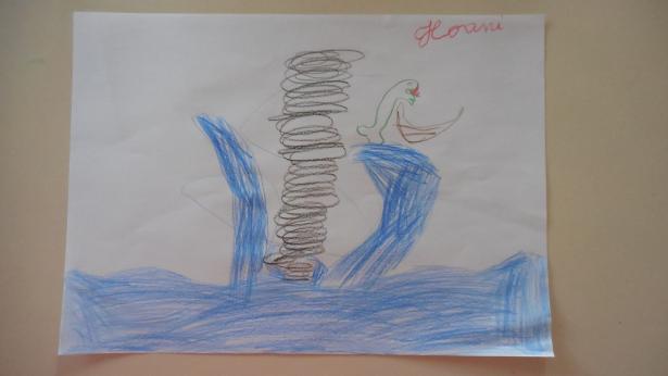 Les illustrations de leurs histoires en groupe