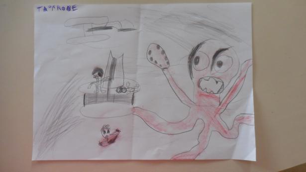 Les illustrations de leurs histoires en groupe
