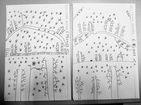 Dessiner depuis la cour
