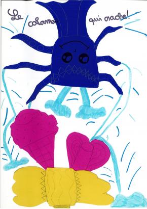 Collages de papiers colorés