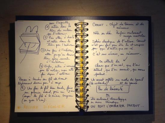 4/ Fabriquer son carnet d'expérience.