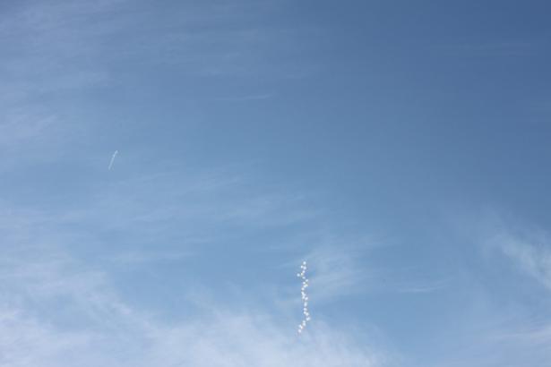 Dessiner dans le ciel : l'action