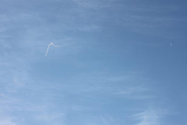 Dessiner dans le ciel : l'action