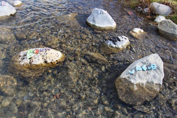 3. Installation sur la rivière : les mots des pierres émergentes